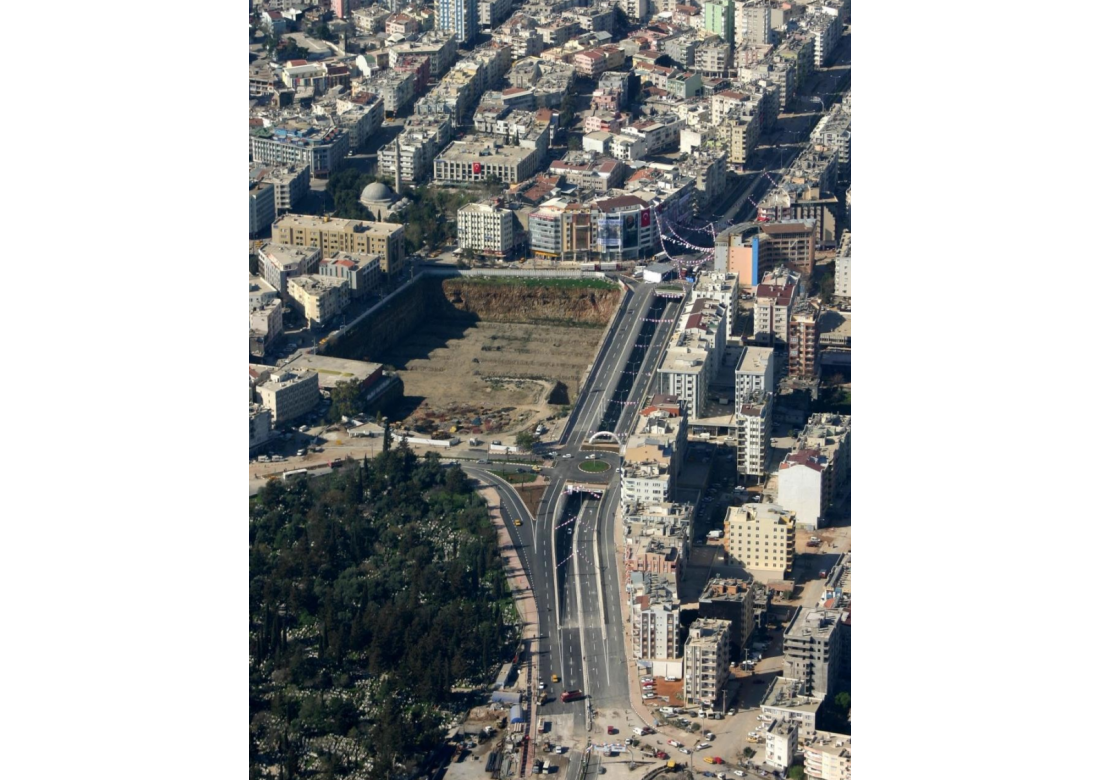 Antalya Adnan Menderes Boulevard Tunnel Crossings Interchange Constraction