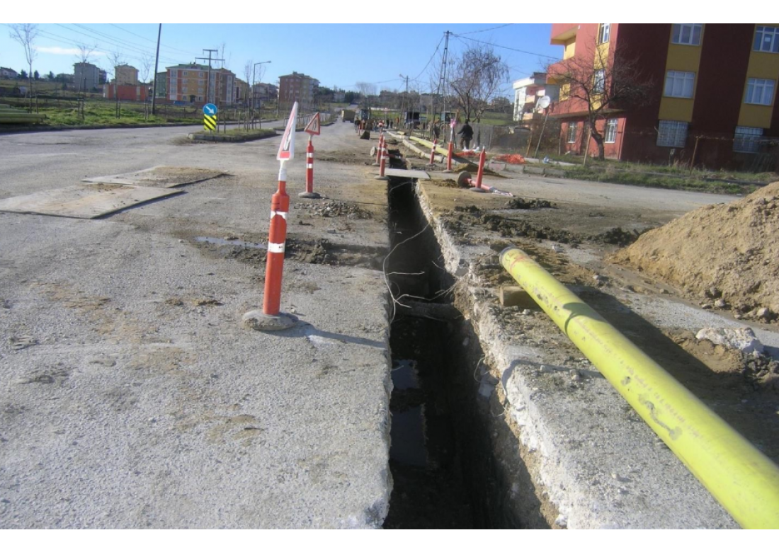 Natural Gas Line Construction Work Natural Gas Line Construction Work